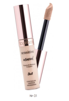 001 Консилер Topface Sensitive Mineral 3 in 1 Concealer - PT471