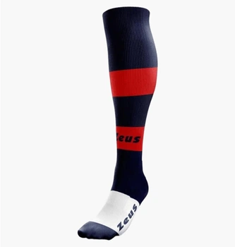 Футбольные гетры мужские Zeus Calza Parma 40-46 чорний, червоний Z00901