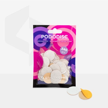 Змінні файли білі PODODISC STALEKS PRO M 240 грит (50 шт)