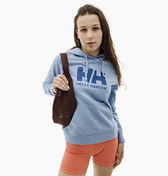 Кофта женские Helly Hansen Logo Hoodie M Блакитний 33978-627