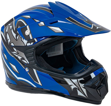 Kask Motocyklowy Enduro Niebieski rozmiar L (5903864984194)