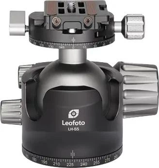 Головка штативная Leofoto LH-55R+NP-60 шаровая с зажимом ARCA. Шар: 55 мм