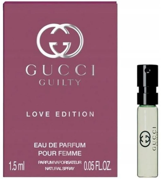 Парфюмированная вода для женщин Gucci Guilty Love Edition Pour Femme Eau de Parfum 2025 1.5 мл Пробник