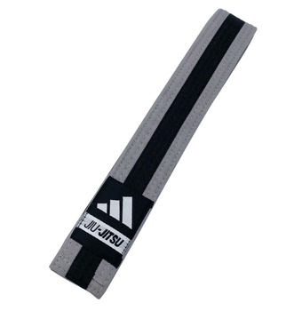 Пояс для Джиу-Джитсу Adidas | серо-черный| Adidas adiBJJB-K М3 (255см)