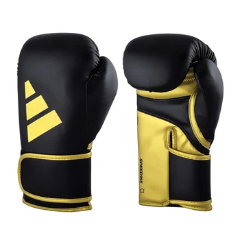 Боксерские перчатки Adidas Speed 165 с лицензией WAKO | черно/золотой | Adidas ADISBG165WK 10 OZ
