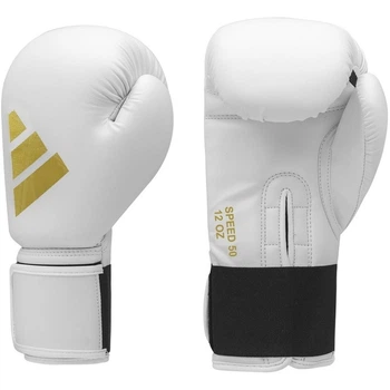 Боксерські рукавички Adidas "Speed ​​50" | білий/золотий | ADIDAS ADISBG50 10 OZ