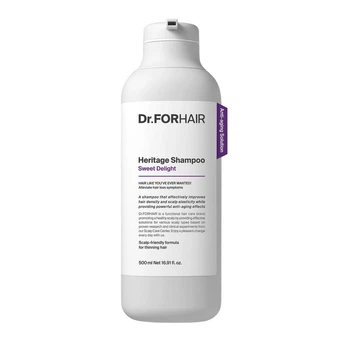 Шампунь для ослабленої шкіри голови та тонкого волосся Dr.Forhair Heritage Shampoo Sweet Delight, 500 мл