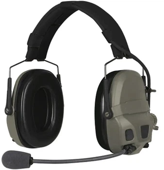 Активные наушники Ops-Core AMP Communication Headset-Connectorized. Верхний держатель. Ranger Green