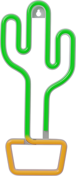 Dekoracyjny neon LED szyld Forever Light CACTUS 14 x 33 cm (RTV100211)