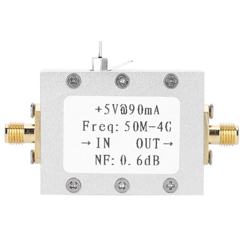 Усилитель радиосигналов RF LNA 50 MГц - 4000 МГц, NF = 0,6 дБ, для 2.4G 900M SDR receiver HF FM VHF UHF Ham
