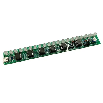 Светодиодный индикатор уровня громкости с микрофоном micro USB 5–12В свет от низа к верху DIY kit