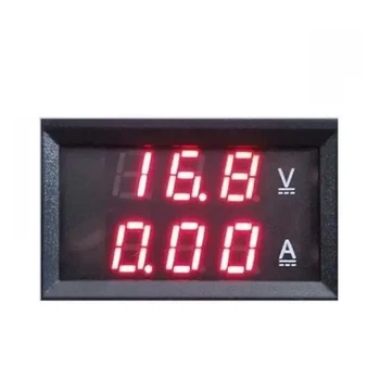 Цифровой вольтметр/амперметр 100В, 50A, красный