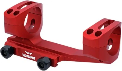 Крепление-моноблок Warne X-Skeleton Mount. d - 30 мм. Ultra High. Weaver/Picatinny. Red
