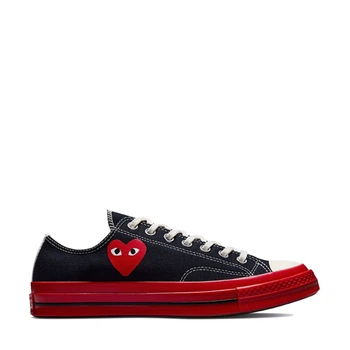 Чоловічі кеди Converse Chuck Taylor Vintage 70 X Comme des Garcons PLAY OX Black/Red 41,5 Чорний A01795C