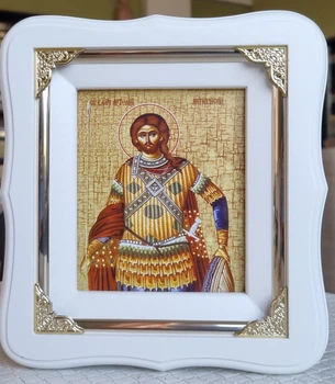 Икона Святой Артемий на крещение малый формат 19*17, сюжет 10*12 (2800)
