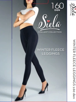 Термоштаны женские зимние Siela Winter Fleece Leggings 160 5 р Черные (6991234001083)