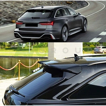 Спойлер DPT V2 (SW, черный глянец) для Audi A6 C8 2018-2023, Спойлер DPT V2 для Audi A6 C8