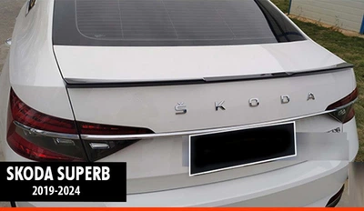 Спойлер DPT V-3 (2019-2024) для Skoda Superb, черный глянец, аэродинамический спойлер для Skoda Superb