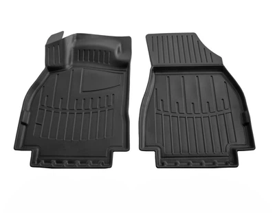 Коврики 3D (2 шт) для Mercedes Citan 2013-2023, черные, резина