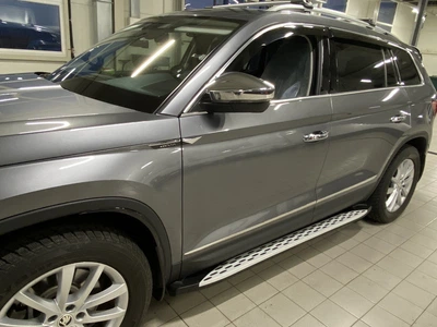 Бічні пороги для Skoda Kodiaq (2016-2023 рр.), алюмінієві пороги, 2 шт, пороги Skoda Kodiaq