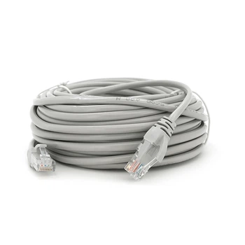Патч-корд литий RITAR, UTP, RJ45, Cat.5e, 15m, сірий, Cu (мідь) Q100