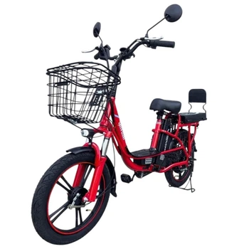 Электровелосипед Green Giant U18" (600W,48V,26Ah) +Сиденье/Багажник Красный