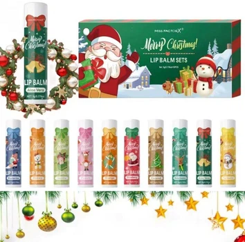 Подарочный набор бальзамов для губ Merry Christmas 10 штук х 5 г
