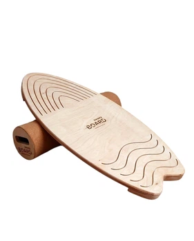 Балансборд SwaeyBoard Wave рифлений Валик 13см корок