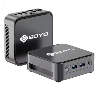 Неттоп Soyo M4 Plus 2, Black, N150 (4x0.1-3.6 GHz), 16Gb DDR4, 512Gb SSD NVMe, Graphics, WiFi 5, Bluetooth 5.2, GLan, 2xUSB 3.2 / 2xUSB 2.0, HDMI/DP, Windows 11 Pro
