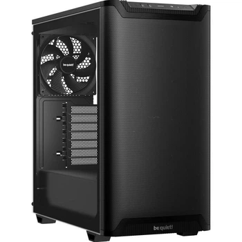 Корпус be quiet! Pure Base 501, Airflow Black, Midi Tower, без БЖ, RGB, для ATX, Micro ATX, Mini ITX, Type-C, 2xUSB 3.2, макс. CPU-178 мм/VGA-368 мм, 2x140 мм Pure Wings 3, бічна панель із загартованого скла (BGW74)