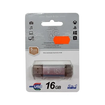 USB флеш T&G 009 Star Series 16GB USB Type-A/USB Type-C USB 3.0 Silver (TG009TC-16GSL3)