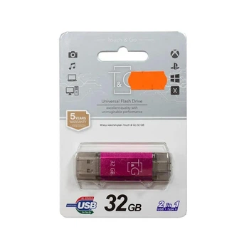 USB флеш T&G 009 Star Series 32GB USB Type-A/USB Type-C Fuchsia (TG009TC-32GFC)