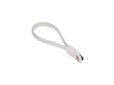 Кабель Sumdex USB Type-A to MicroUSB v2.0 OEM з магнітом 0.21м White (DCU-1022WT/OEM)