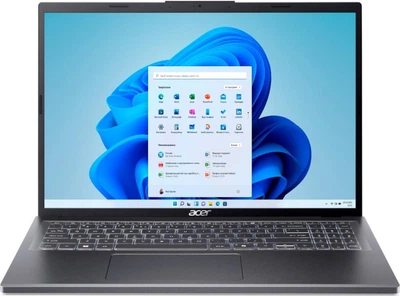 Ноутбук Acer Aspire 16 A16-71GM 16"/Intel Core Ultra 5-125H/16GB/SSD 512GB/GeForce RTX 3050 6GB/Win11/сірий (NX.J7DEU.001)