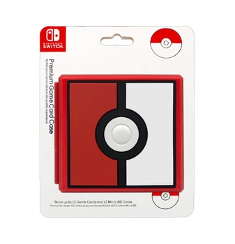 Кейс Pokemon Ball для хранения 12 картриджей Nintendo Switch 2 / Switch OLED / Switch Lite