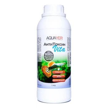Средство для подготовки воды AQUAYER Антитоксин Vita 1 л – против хлорки и тяжелых металлов