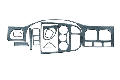 Kia Rio (2000-2002) Карбоновые накладки на панель