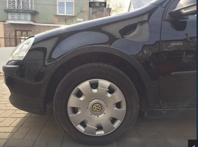 Накладки на арки (4 шт) для Volkswagen Golf 5, чорний мат, захисні накладки на арки Volkswagen Golf 5