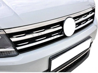 Накладки на решітку та фари (3 шт, нержавіюча сталь) для Volkswagen Tiguan 2016-2020