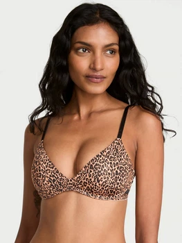 Бюстгальтер с Push-up без косточек Victoria's Secret 806447626 34A Леопардовый (1160151302)