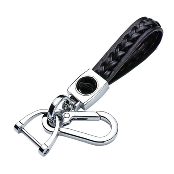 Брелок джгут з карабіном чорний хром Kuvi 144029 - Keychain
