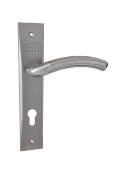 Дверная ручка на планке под ключ (85 мм) SIBA Bari, мат.никель/хром (Z05 3 22 07)
