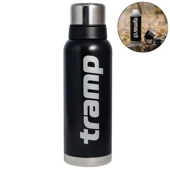 Термос питний Tramp Expedition Line. 1,2л. 30,5х9х9см. Чорний. Термос для напоїв UTRC-028.