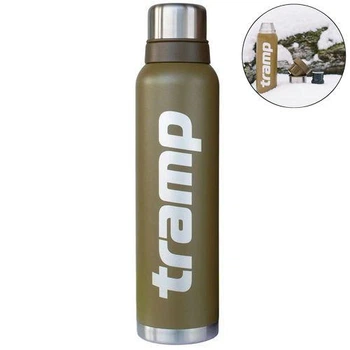 Термос питьевой Tramp Expedition Line. 1,6л. 37,5х9,3х9,3см. Оливковий. Термос для напитков UTRC-029.