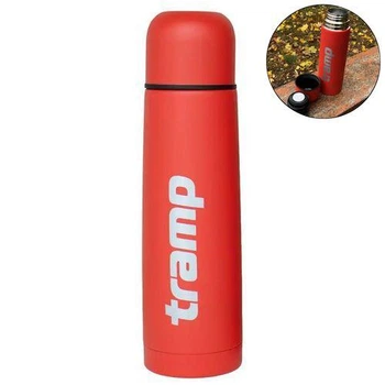 Термос питьевой Tramp Basic 0,5л. 24,5х7х7см. Красный. Термос для напитков UTRC-111
