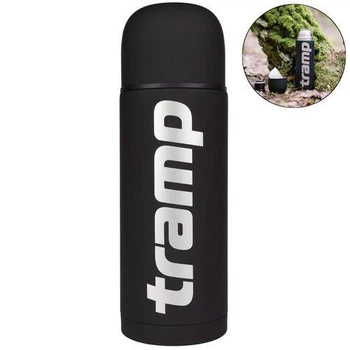 Термос питний Tramp Soft Touch. 1,0л. 27,5х9х9см. Чорний. Термос для напоїв UTRC-109.