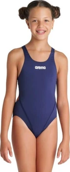 Купальник слитный для девушек Arena TEAM SWIMSUIT SWIM TECH SOLID темно-синий Дит 140 см