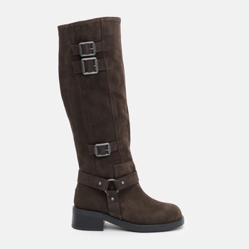 Жіночі зимові чоботи замшеві Ashoes 3095 39 25 см Коричневі (2000000022376)