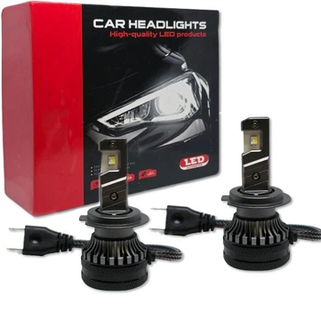 Автомобильные светодиодные лампы с цоколем H7 2 PCS 12V 54W 6000K D7 Super Mini комплект (35412)