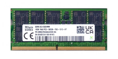 メモリー SK hynix DDR5 SODIMM 16GB(8GBx2) Оперативная память DDR5 SDRAM SK hynix - купить в Киеве: цена